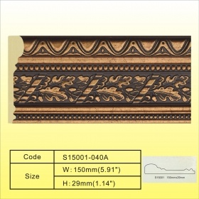 5.9inch Wide Big Wall Decorative Plastic Mouldings 