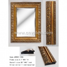 30X40 inch Custom Classical Gold Unique Fancy Wall Mirrors 