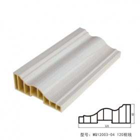 Custom WPC Door Frame Home Decor Laminated 12CM PVC Wall Panel PVC Interior Decorative Mouldings 