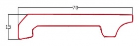2.75inch Wide White Waterproof Skirting Boards 