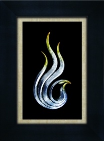 Resin Art in Shadow Box Display Case 