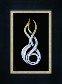 Resin Art in Shadow Box Display Case 