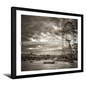 Hotel Projact Black Frame Mounting Picture Frame With Mat 