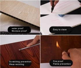 Cheap Fireproof WPC Cladding Interior Decorative Wall Panel 