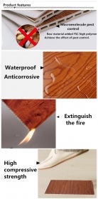 Cheap Fireproof WPC Cladding Interior Decorative Wall Panel 
