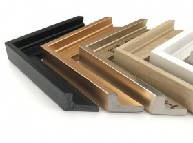 Plastic L Shape Picture Painting Floating Frame Mouldings For Canvas Framing 