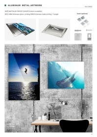 Wholesale Custom Prints Aluminum Wall Arts HD Photo Picture Aluminum Metal Prints for Home Decoration 
