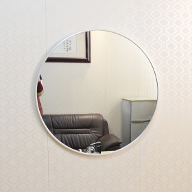 China Wholesale Factory Price Round Wall Toilet Mirror With Black Aluminum Alloy Frame Diameter 40Cm 50Cm 60Cm 70Cm 80Cm 