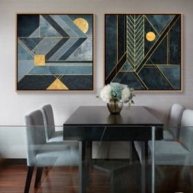 Custom Any Size Framed Float Canvas Art Prints Wall Paintings Hotel Project Artwork 