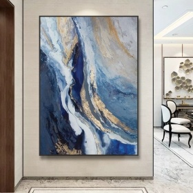 Custom Any Size Framed Float Canvas Art Prints Wall Paintings Hotel Project Artwork 