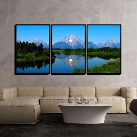 Custom Any Size Framed Float Canvas Art Prints Wall Paintings Hotel Project Artwork 